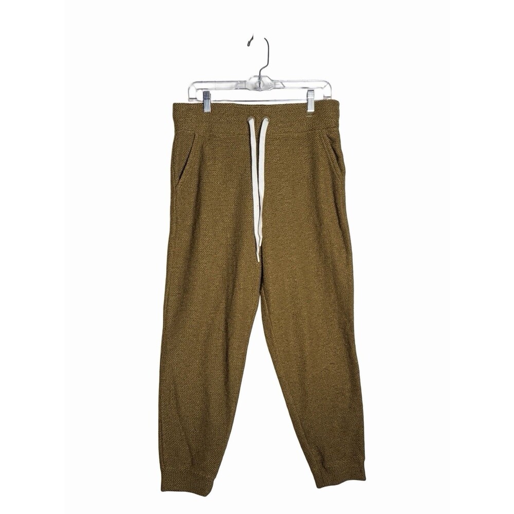 Offline by Aerie Tan Textured Joggers Womens Large Drawstring Stretch Waist